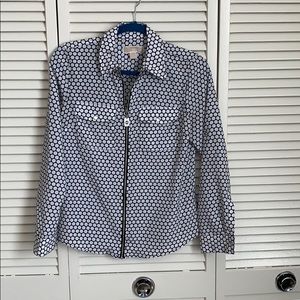 Michael Kors Polka-dot adjustable sleeve blouse